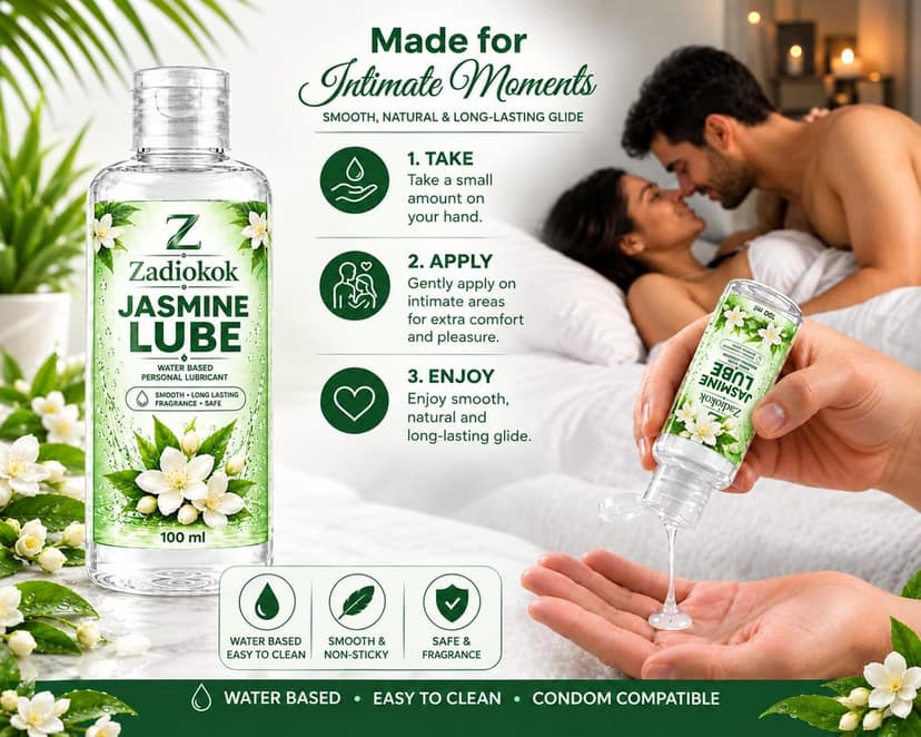 ZADIOKOK 5 Inch Extra Dotted Crystal Condom Reusable Condom with 100 ml Jasmine Lube Combo view 9