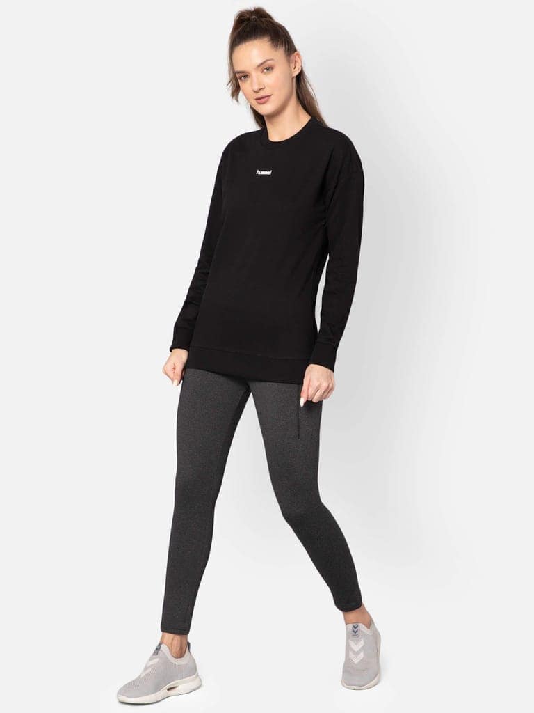 Casoi Women Black Sweatshirt view 6