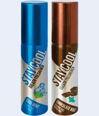 StayCool (1Mint +1Sweet Mint) Breath Freshener Spray Coolmint, Chocolatemint 40 mL Pack of 2