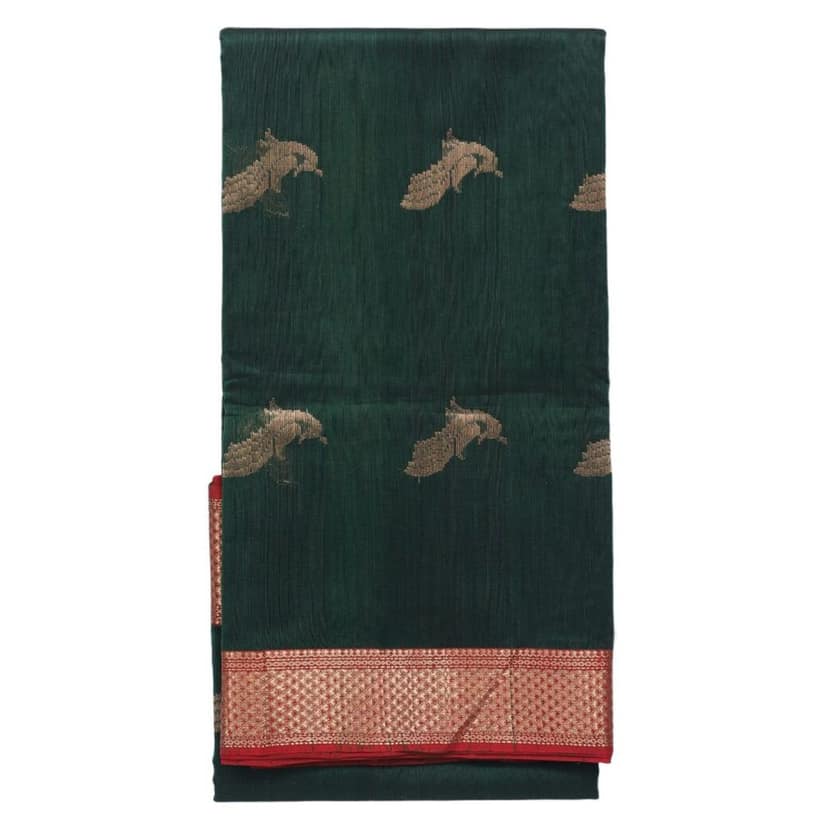 HANDLOOM MAHESHWARI TRADITIONAL SAREE WITH BLOUSE (SKU - 3S0106030422 SAREE- 134) view 5
