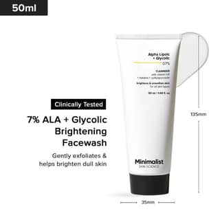 Minimalist Alpha Lipoic + Glycolic 07% Cleanser Mini - 50 ml
