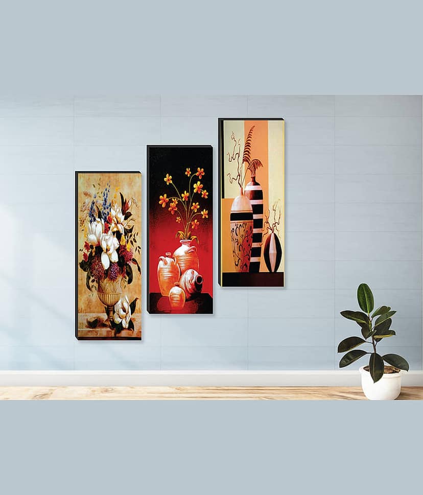 Saf - Floral Painting Without Frame view 2