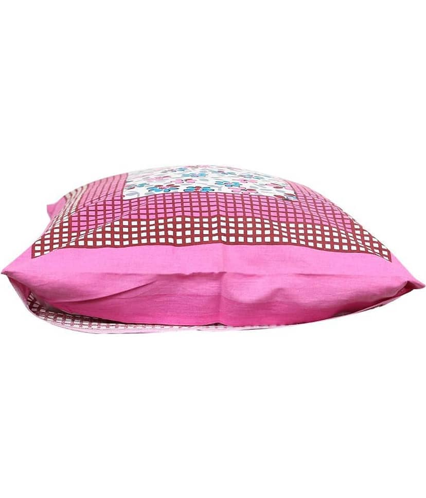 AJ Home Pack of 2 Cotton Pink Pillow Cover (17 X 27 Inch) view 2