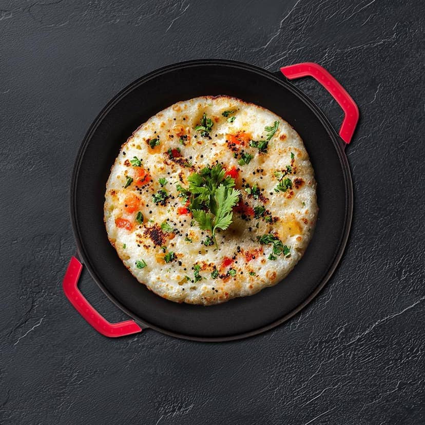 Pigeon Imperi Cast DH Pre-Seasoned Iron Tawa Induction Base - Black