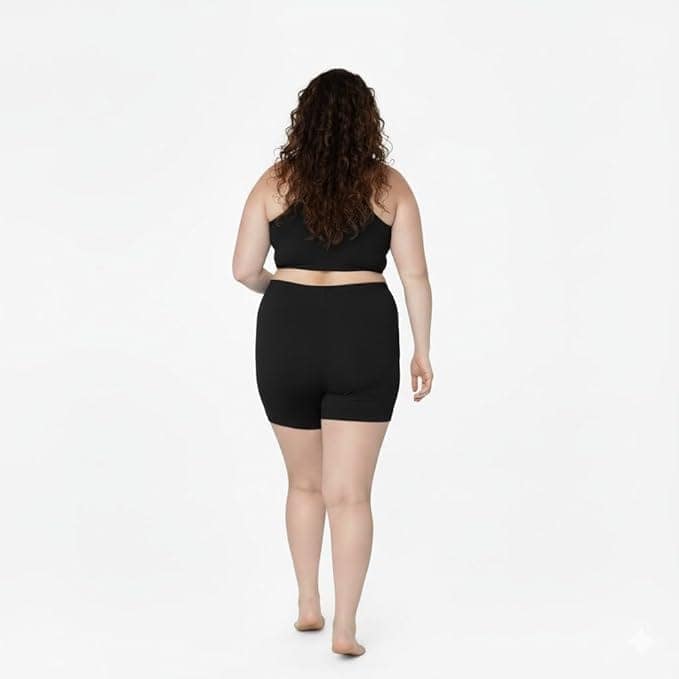 Under Dress Shorts for Women | Plus Size Cotton Stretch Inner Shorts | Soft & Comfy Anti Chafing Safety Inner Shots for Skirt view 6