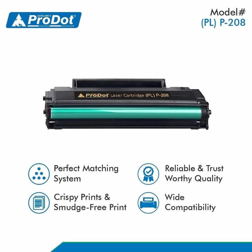 ProDot (PL P-208 Laser Toner Cartridge Compatible with PANTUM PG-208 KEV / 209KEV P2210, P2518, P2500w, M6518, M6518nw, M6559 Printers view 3