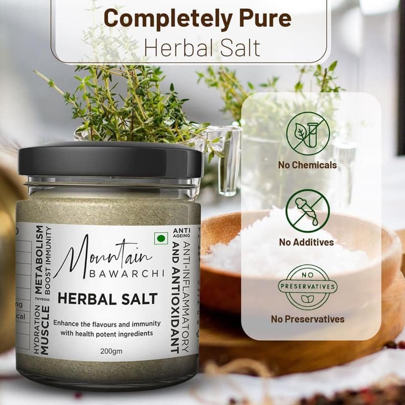 Mountain Bawarchi Healthy & Mineral Rich Flavoured Salt For Savory Flavor Like Salad,Barbecue Salt Flavored Salt view 4