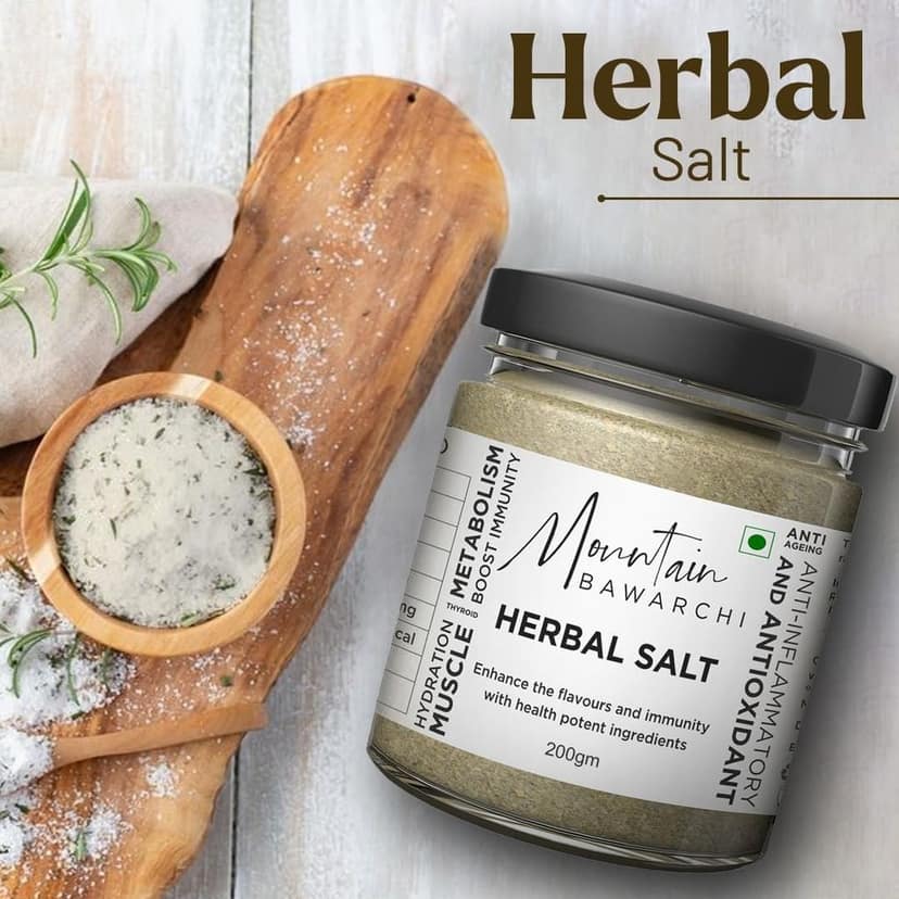 Mountain Bawarchi Healthy & Mineral Rich Flavoured Salt For Savory Flavor Like Salad,Barbecue Salt Flavored Salt view 7