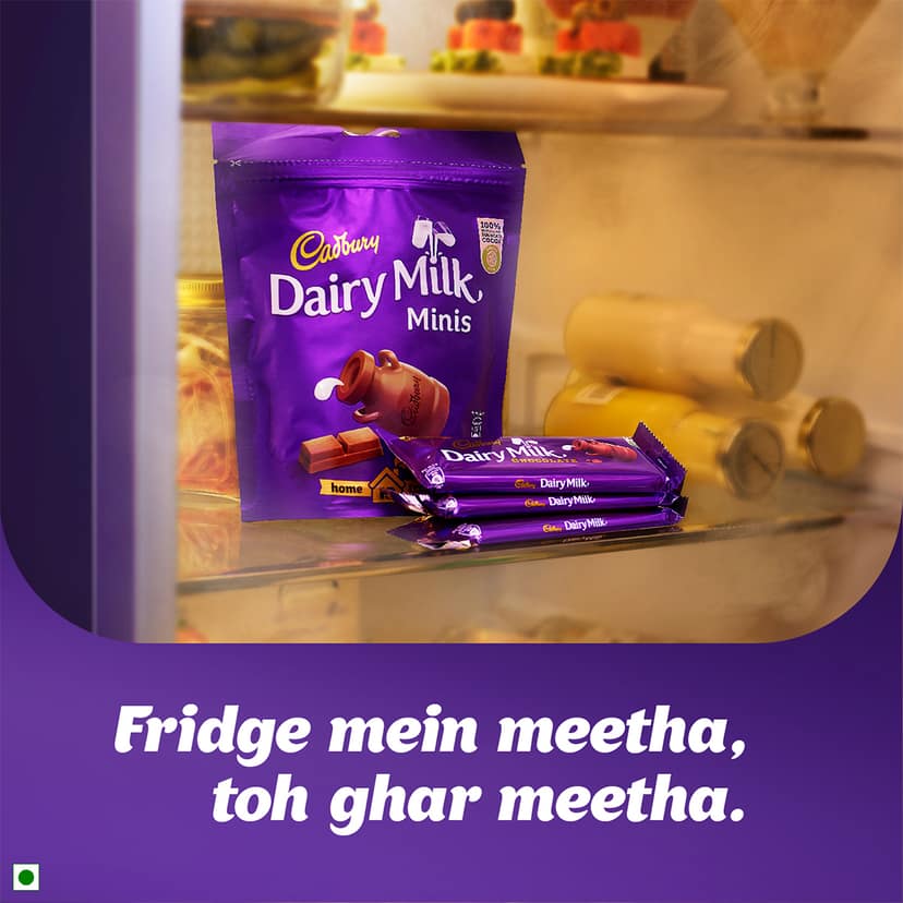 Cadbury Dairy Milk Chocolate Home Treats, Pack of 17 Mini Chocolate Bars, 119 g view 5