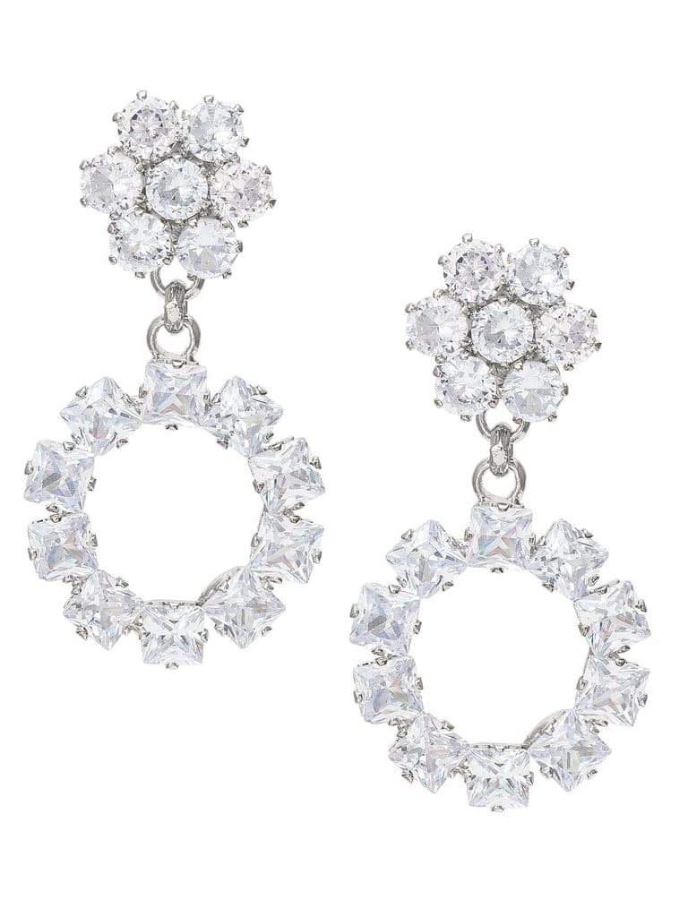 Morison Golden Studded Earrings Dazzle with Subtle Sparkle view 2