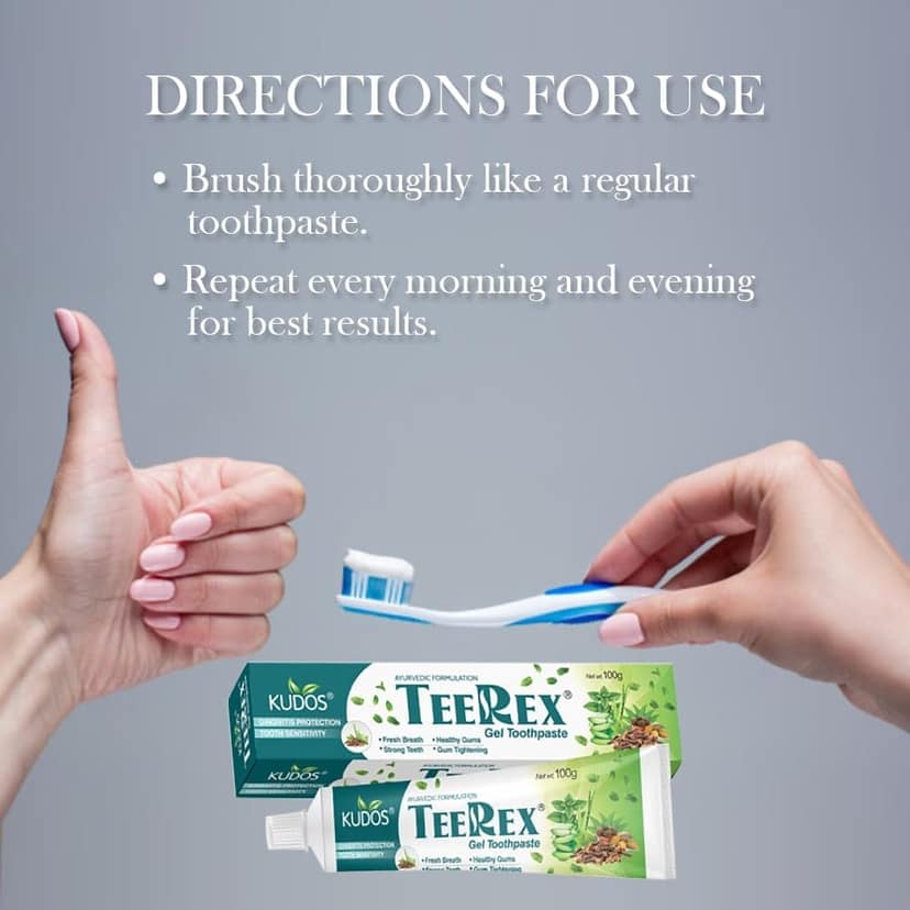 KUDOS AYURVEDIC TEREX TOOTHPASTE PACK OF 4 view 5
