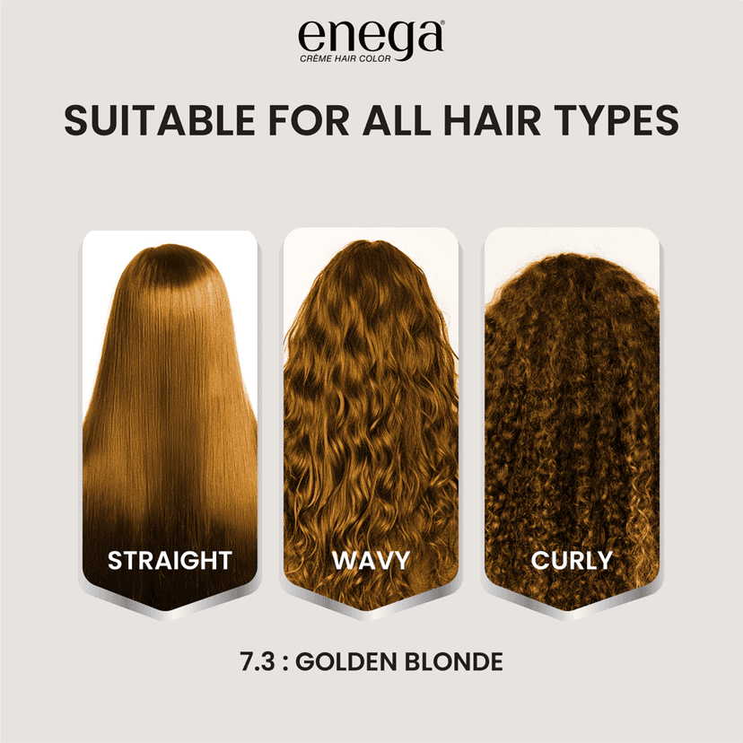 Enega nourishing no ammonia honey blonde cream hair color with argon oil& green tea extract 150ml view 8