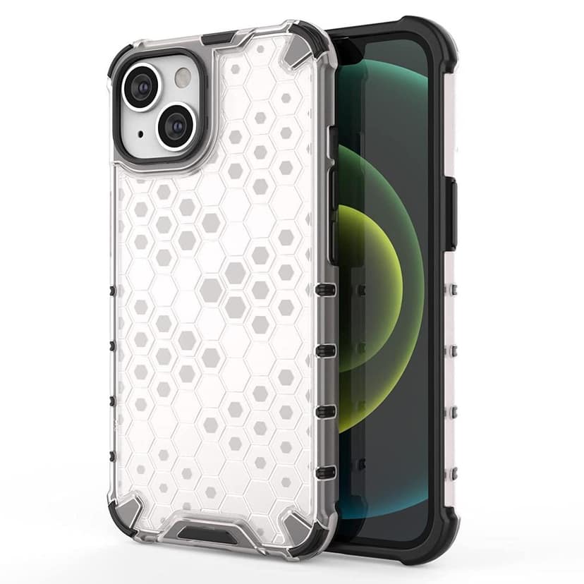 Faircost for iPhone 14 Hybrid Shockproof Back Cover Hard Outside Soft Sides- (Polycabonate::Transparent) view 4