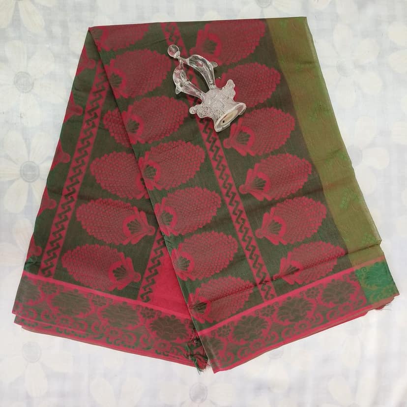 Silk Cotton Saree with Blouse