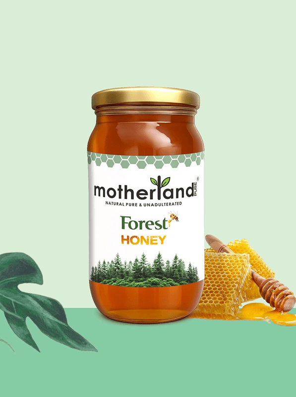 Motherland Pure Raw Wild Forest Honey ( 250 gm ) | 100% Natural & Unprocessed | Daily Wellness