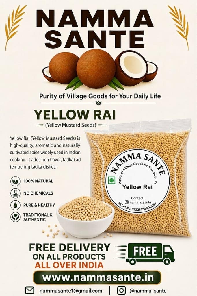 Yellow Rai | Yellow Mustard | Pili Rai | Yellow Mustard Seeds | Mustard Seeds view 3