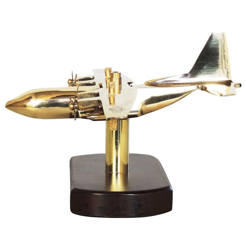 Brass & Wooden Home Decorative Aeroplane, Hawai Jahaj (MRMAS229 C) view 3