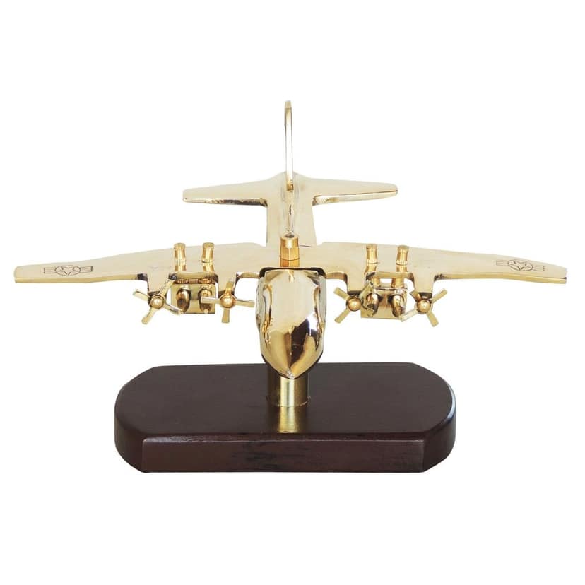 Brass & Wooden Home Decorative Aeroplane, Hawai Jahaj (MRMAS229 C) view 4