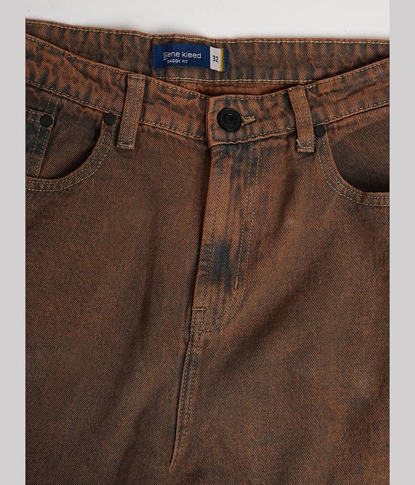 Bene Kleed Solid Men's Jeans - Rust ( Pack of 1 ) view 7