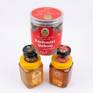 Combo Pack | Kashmiri Qahwa, Honey white , Kesar honey , Shilajeet , Saffron mongra | 5 Pack