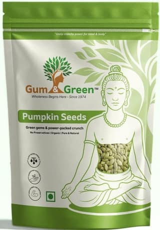 Gum & Green Premium Pumpkin Seeds | 100% Natural, Protein-Rich Superfood | High in Magnesium, Zinc & Antioxidants | Raw, Unroasted, Unsalted