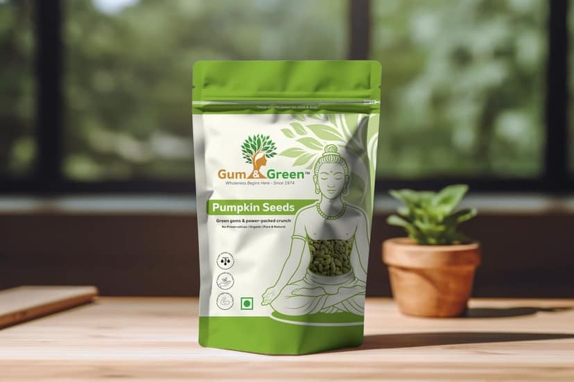 Gum & Green Premium Pumpkin Seeds | 100% Natural, Protein-Rich Superfood | High in Magnesium, Zinc & Antioxidants | Raw, Unroasted, Unsalted view 5