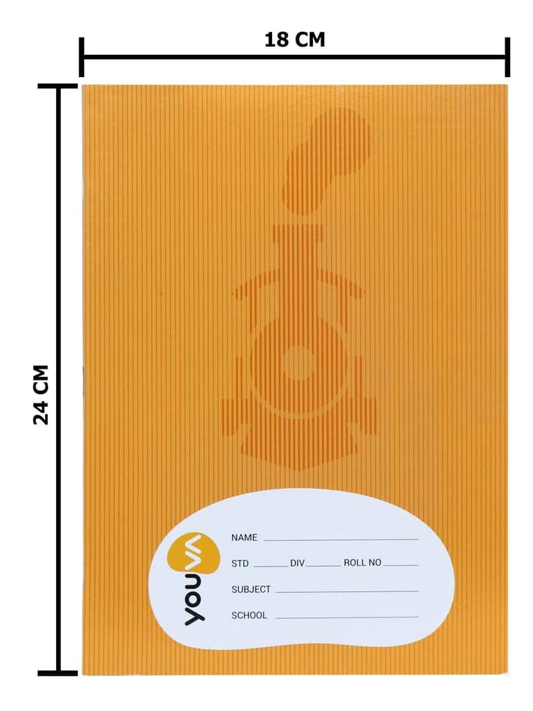 Navneet Youva Brown Note Book | Jumbo Size - 18x24 cm | Soft Bound | Small Square | Pack of 12 view 4
