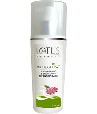 Lotus Herbals Whiteglow Skin Whitening & Brightening Cleansing Milk,Remove Dead Cells,80Ml