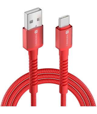 Portronics Red 3A USB Data Cable 2 Meter