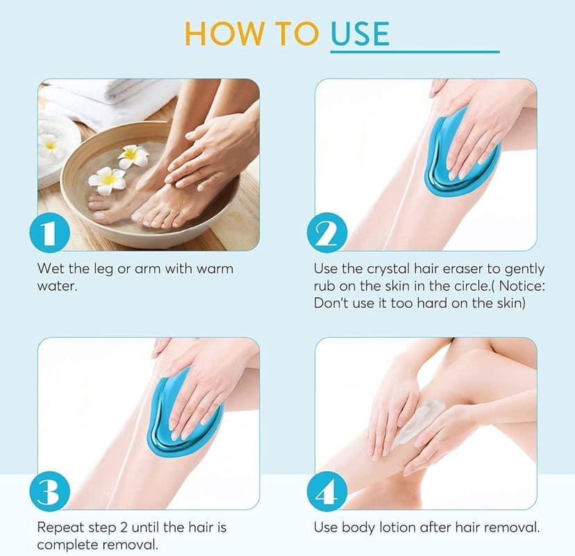 Painless Crystal Hair Remover || Body Hair Eraser For Women & Men view 3