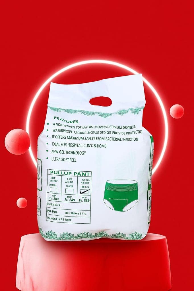 ACT Adult Diapers Pants XL-XXL Size | Pullups Pant Style Adult Diapers for Men & Women | Waist 41-60 Inches (104.15x152.50 CM) | Adult Diaper XL Size for Old Age People | Diapers for Adults (Pack of 6) view 2