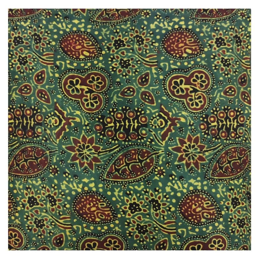 Bottle Green Mashru Cushion Cover by Garvi Gurjari view 2