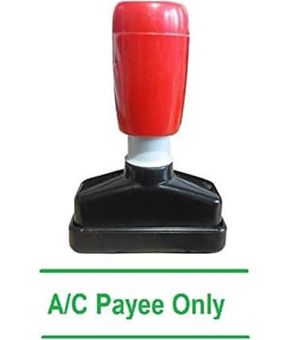 Dey 's Stationery Store A/c Payee Only Pre-Inked Rubber Stamp Office Stationary Message - A/c Payee Only( Green Pack of 1 )