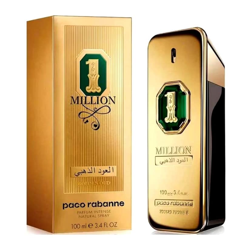 Paco Rabanne 1 Million Golden Oud Parfum Intense for Men 100ml view 3