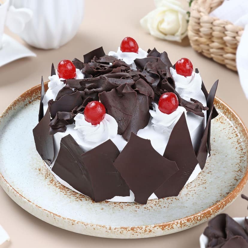 Cherry Kissed Black Forest Cake Half Kg