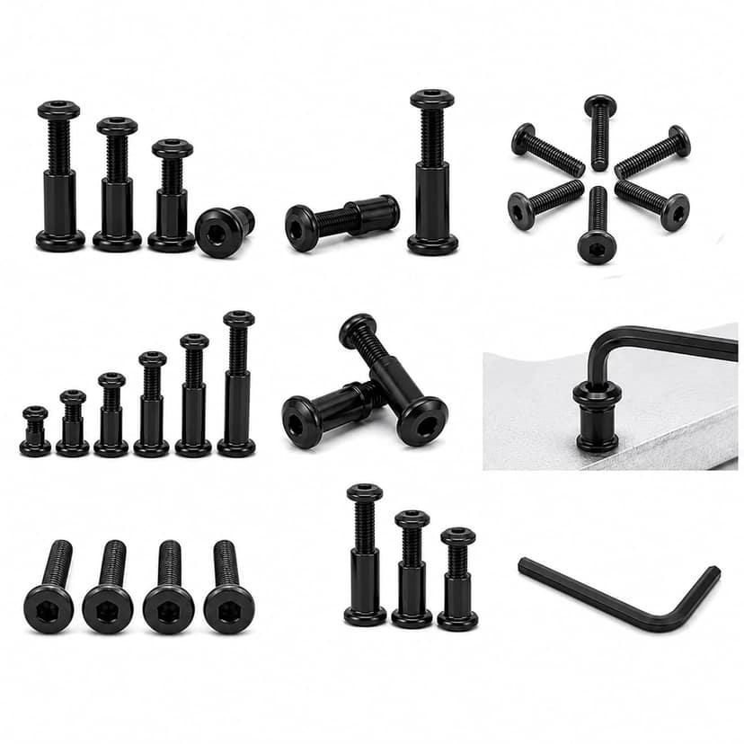 M6x20 Allen JCB Screw with Sleeve Nut and Allen Key, Pack of 20 view 2