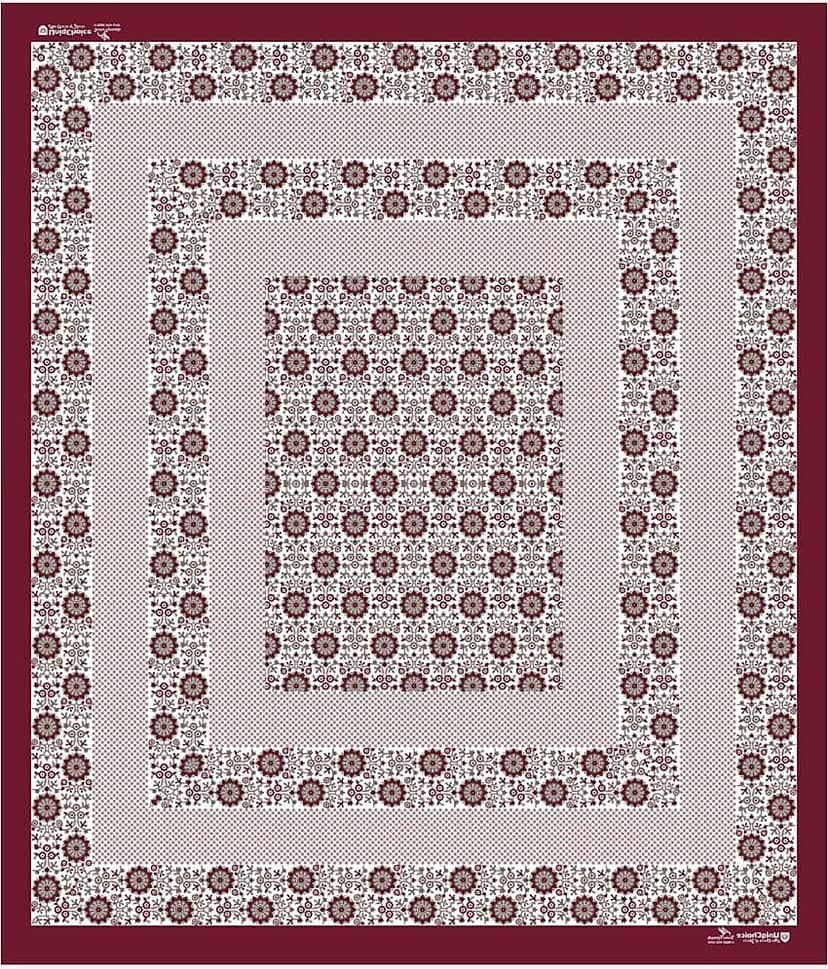 HOME Cotton Double Bedsheet ( Maroon ) view 2