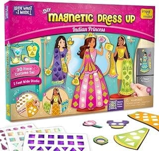 Imagimake DIY Magnetic Dress Up Indian Princess|Toy for Girls 3-7 Years