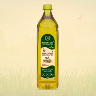 100% Pure Cold Pressed Groundnut Oil - 1 LTR
