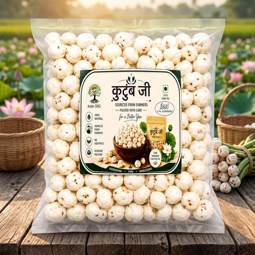 MAKHANA - 100 gm - One plastic pouch view 3