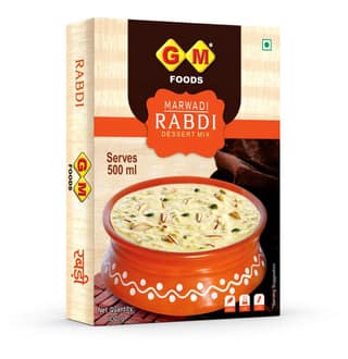 GM Foods Marwadi Rabdi Dessert Mix 100g (Pack Of 2) | Traditional Indian Sweet | Serves 500ml | Easy to Prepare | Rich & Creamy Flavour | Authentic Taste | Perfect for Festive & Everyday Desserts