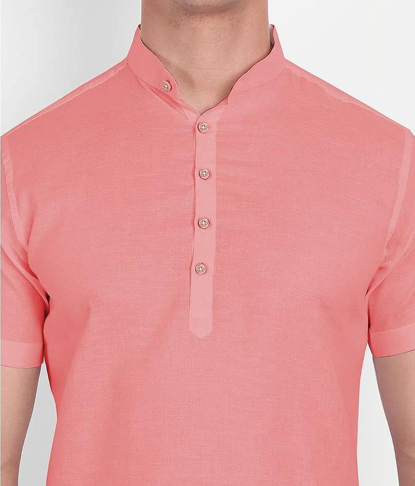 Vida Loca - Peach Cotton Slim Fit Men's Casual Shirt ( Pack of 1 ) view 2