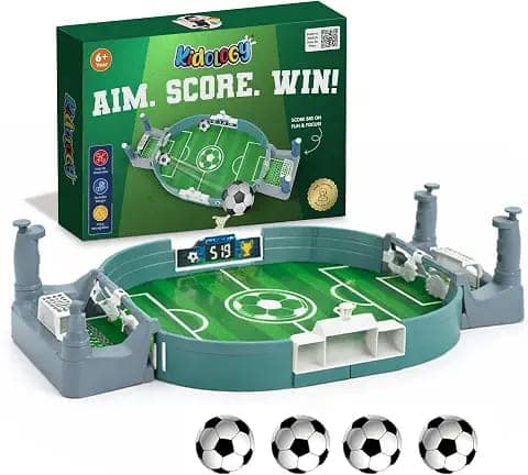 Kidology Football Table Interactive Game for Kids|Indoor Mini Football Board Game 2 Players|Portable Table Football Soccer Game Set with Balls, Goals & Controllers|Fun Sports Toy & Gift for Kids view 2