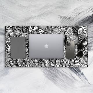 Grey Abstract Tech Mat