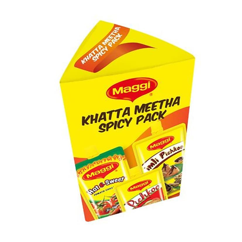 Maggi Pichkoo Hot & Sweet Tomato Chil, 90 G (Pack Of 3) view 2