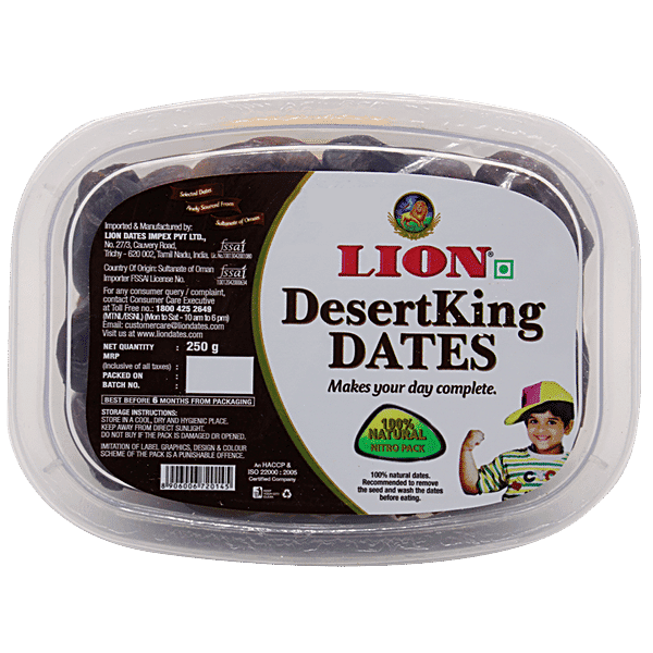 Lion Dates - Desert King 250 Gm Cup