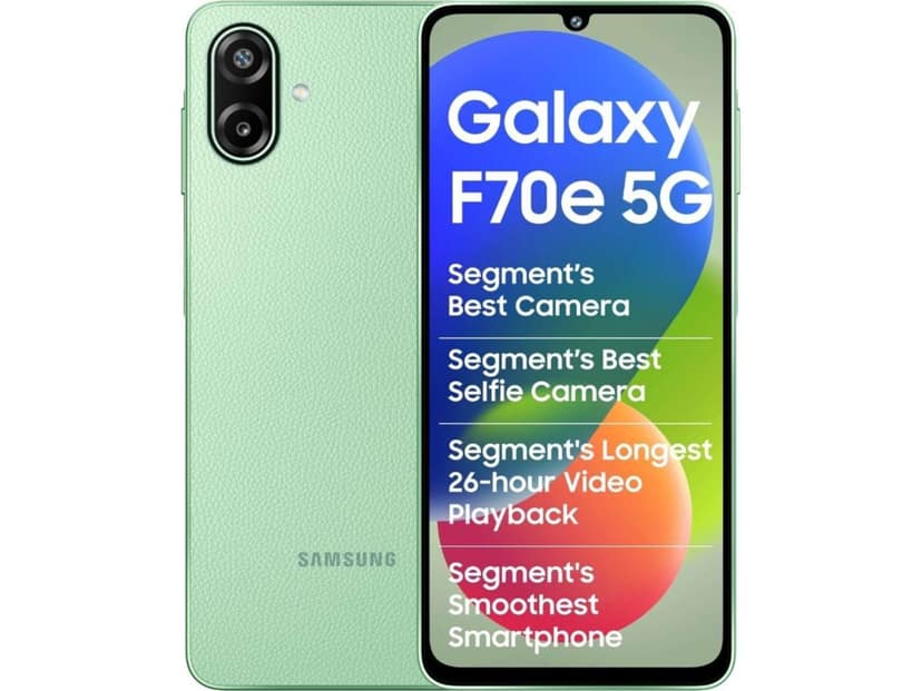 Samsung F07e Smartphone, 6GB RAM, 128GB Storage - Limelight Green