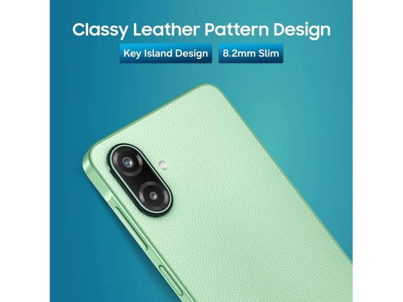 Samsung F07e Smartphone, 6GB RAM, 128GB Storage - Limelight Green view 2