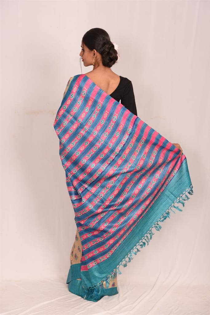 RTXGH PRINTED SILK SAREE(SA03170) view 4