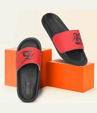 PERY PAO Red Men's Slide Flip Flop